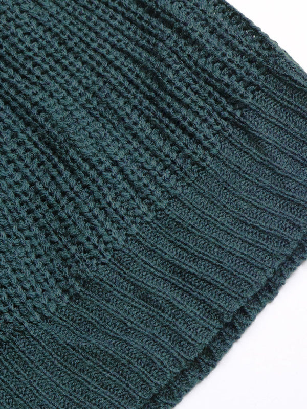 Czarny i biały kardigan w blokach kolorów