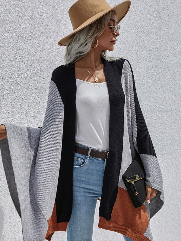 Women's Plaid Boho Knit Cardigan