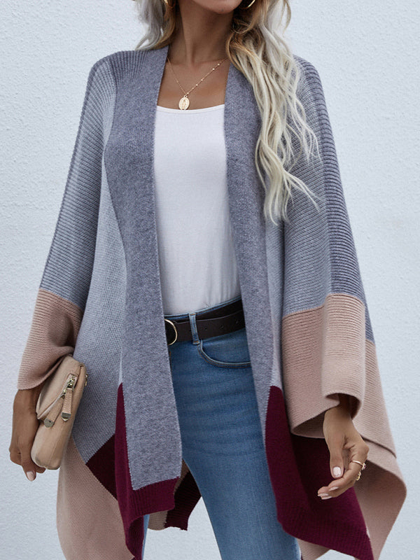 Women's Plaid Boho Knit Cardigan