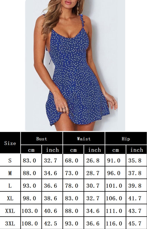 Polka Dot Lace Summer Dress – Sleeveless A-line with Sling Neckline