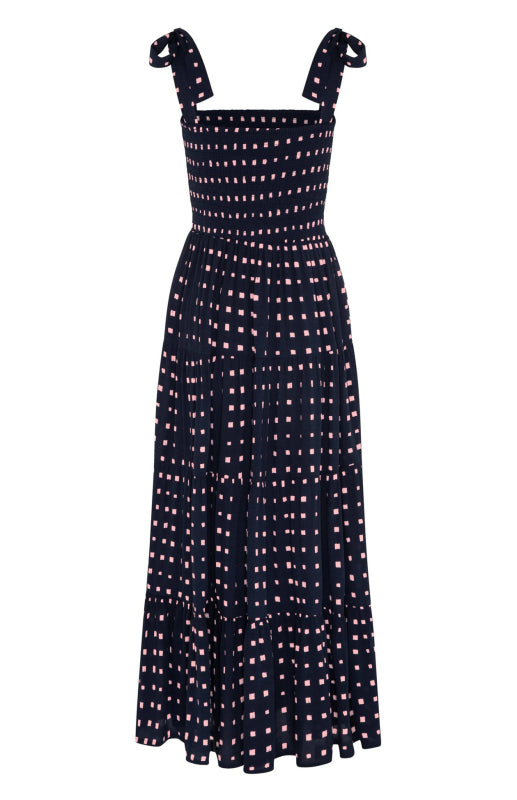 Women's Boho Pop Print Holiday Maxi Dress