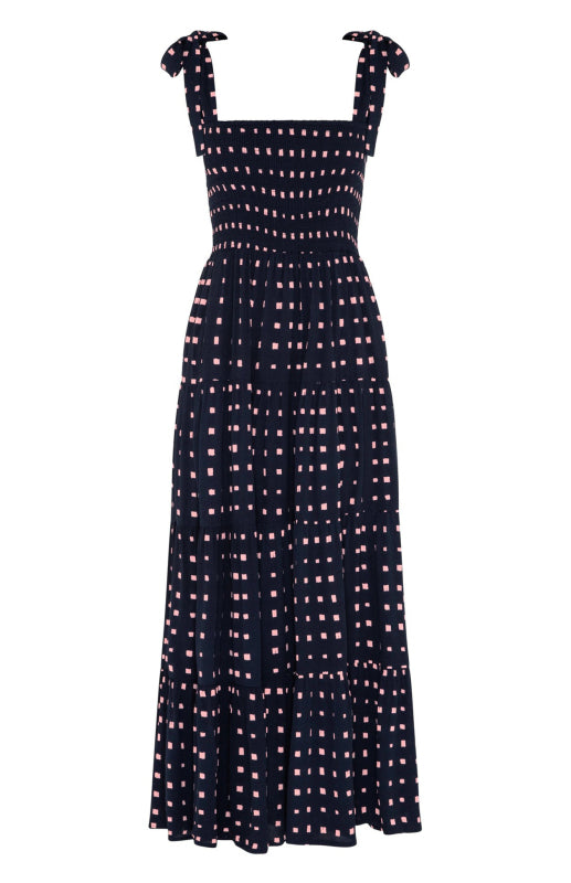 Women's Boho Pop Print Holiday Maxi Dress