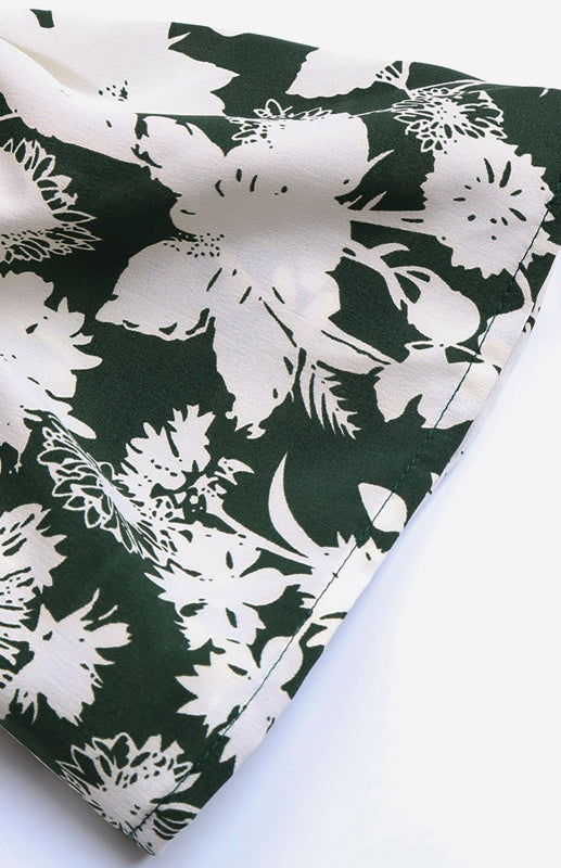 Floral One-Shoulder Midi Dress – Lightweight Boho Style with High Waist