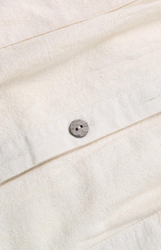 Solid V-Neck Shirt Dress – Short Sleeves & Welt Pockets, Spring-Summer Style
