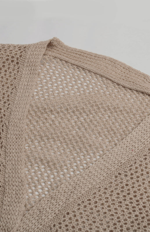 Women's Colorblock Open Front Knit Sweater