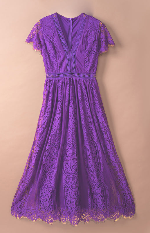 Women's  Fill Your Heart Lace Maxi Dress