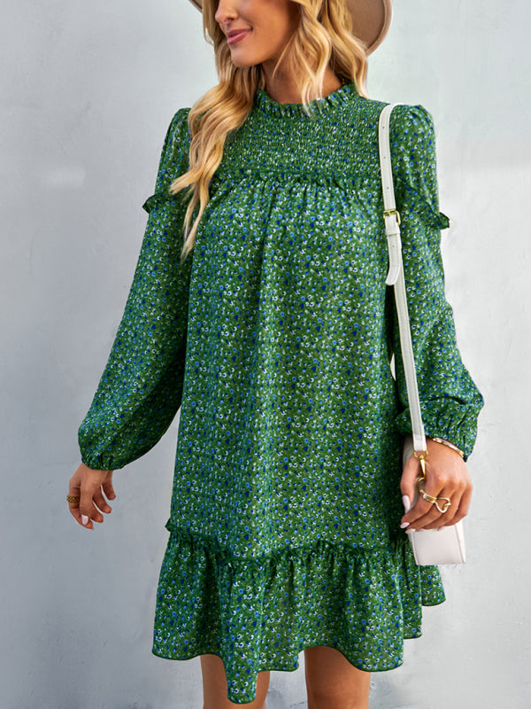 Women's Floral Waist-Defining Holiday Dress