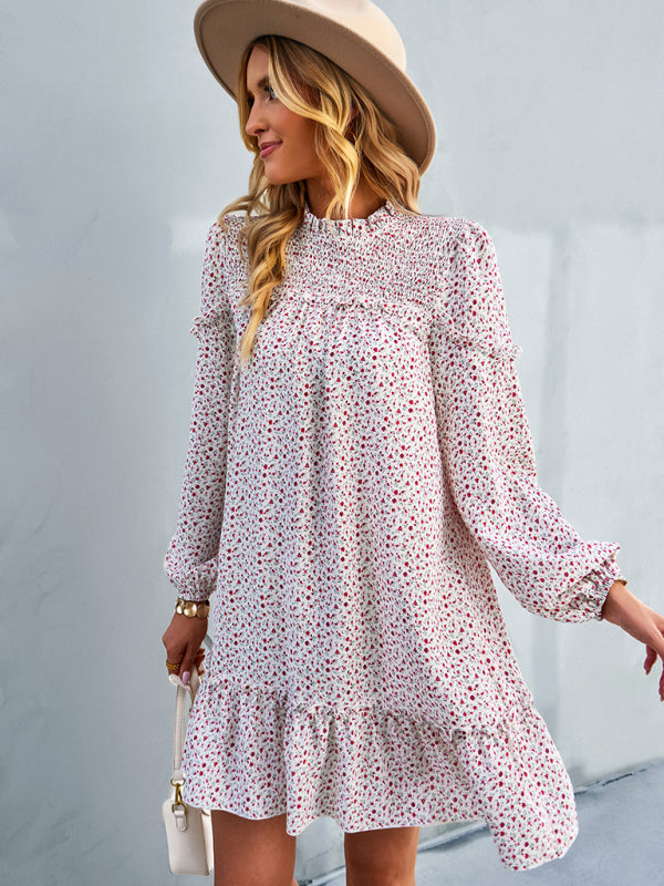 Women's Floral Waist-Defining Holiday Dress