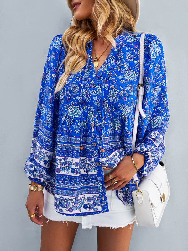 Boho bluzka z długim rękawem – Smiling Maria