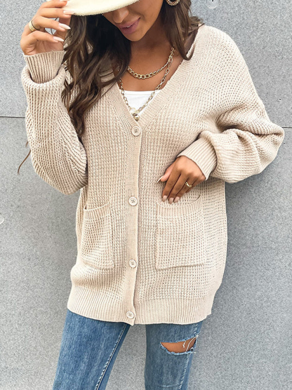Women's Knit Button Cardigan Sweater