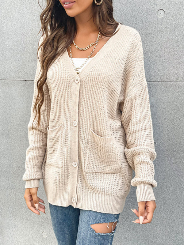 Women's Knit Button Cardigan Sweater