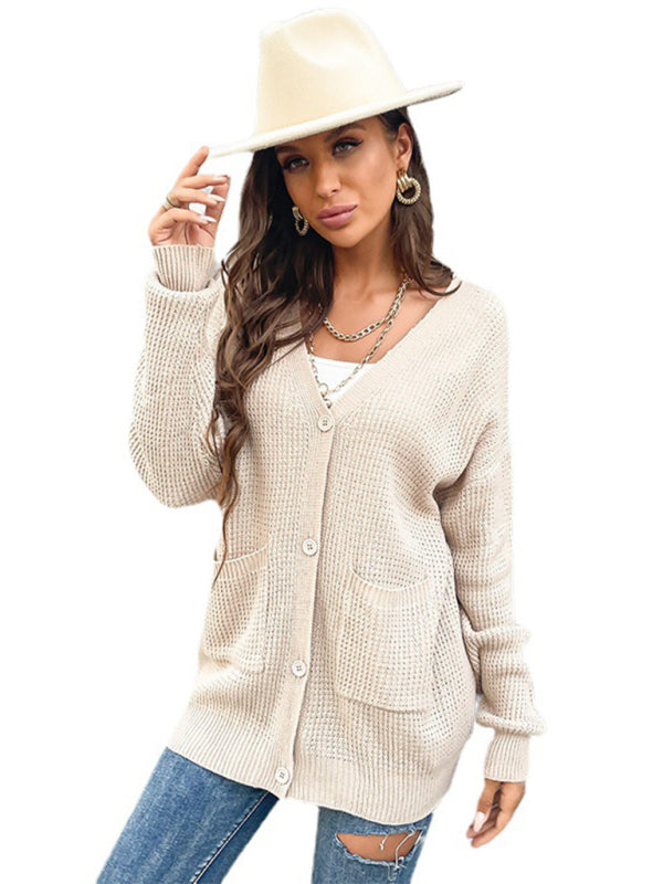 Women's Knit Button Cardigan Sweater