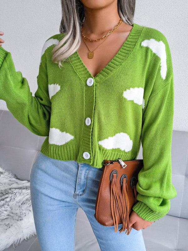 Women's Knit Drop Shoulder Cardigan