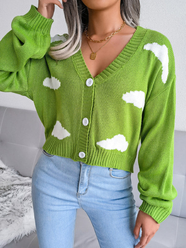 Women's Knit Drop Shoulder Cardigan