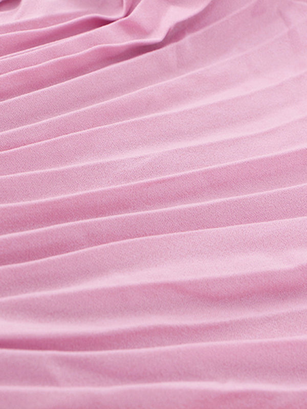 Pleated Knit Midi Skirt – Spring-Summer