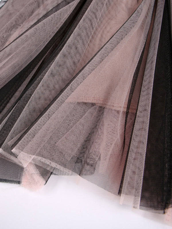 Chiffon High-Waist A-Line Skirt