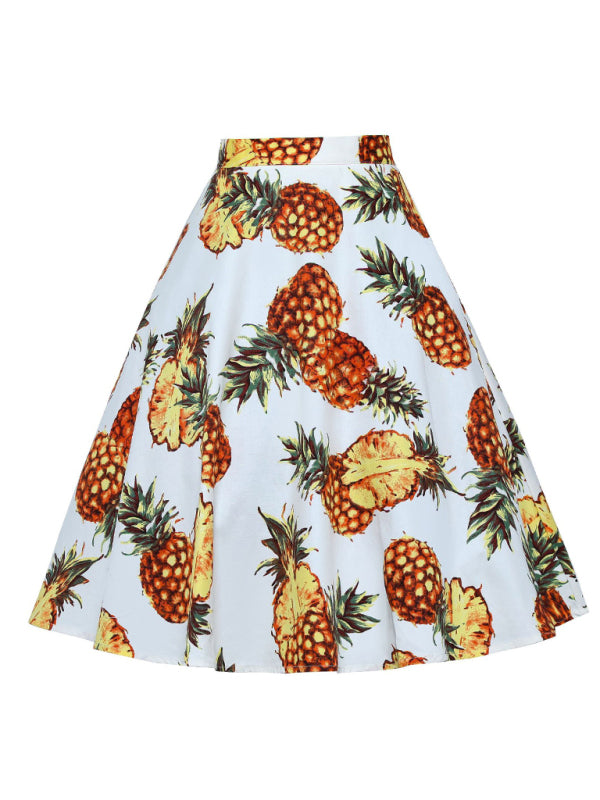 Casual A-Line Printed Skirt