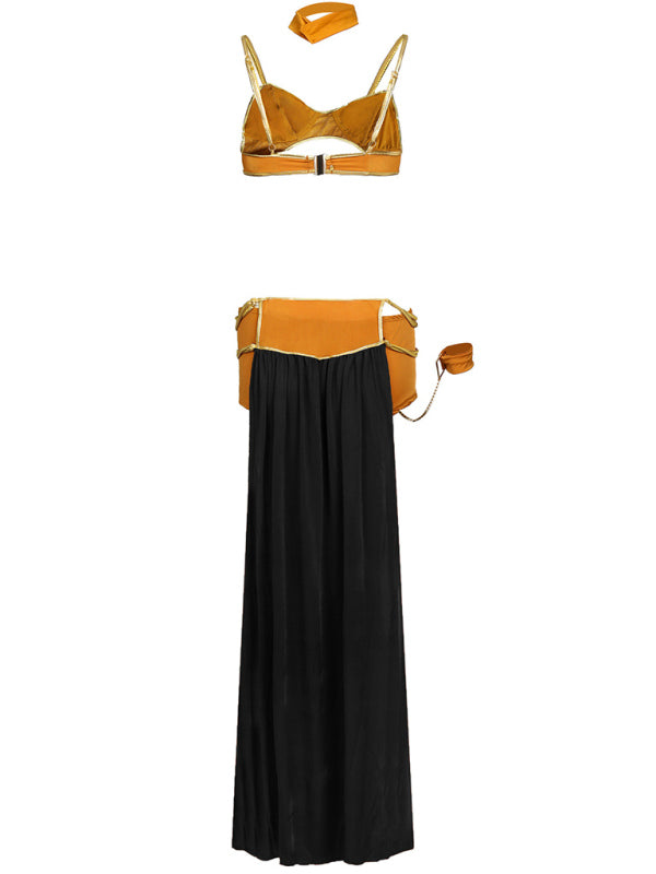 Women's Halloween Dance Queen Long Costume Dress