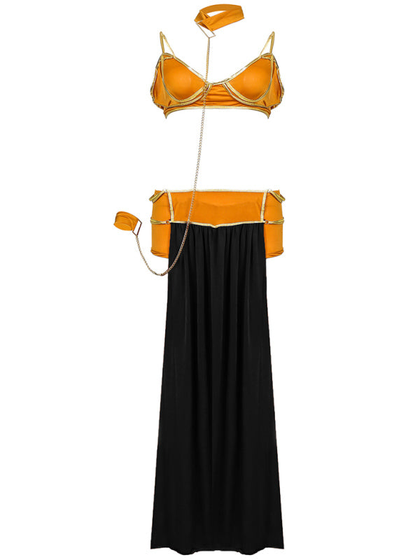 Women's Halloween Dance Queen Long Costume Dress