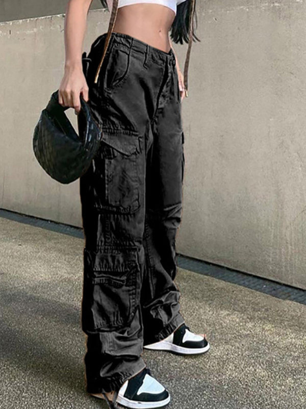High Waist Wide Leg Cargo Pants