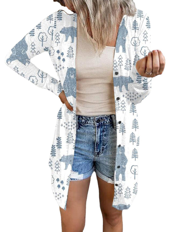 Vánoční pletený kardigan – Smiling Maria