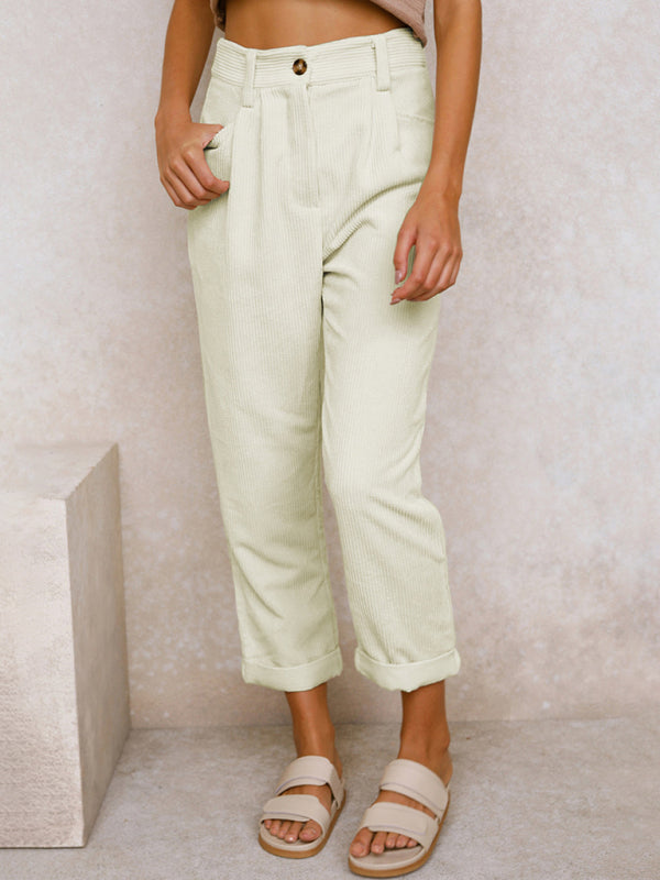 High Waist Corduroy Lounge Pants