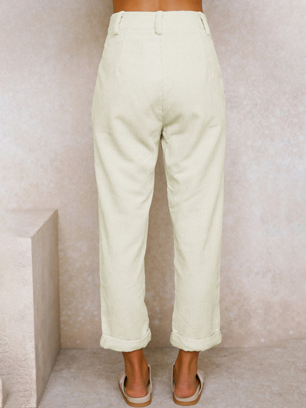 High Waist Corduroy Lounge Pants