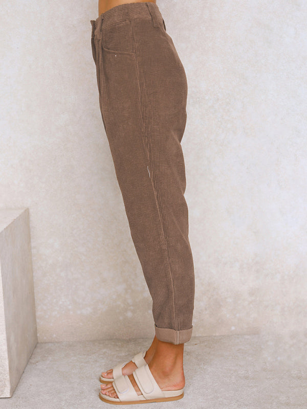 High Waist Corduroy Lounge Pants