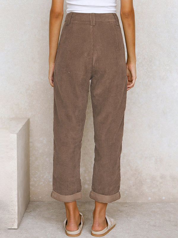 High Waist Corduroy Lounge Pants