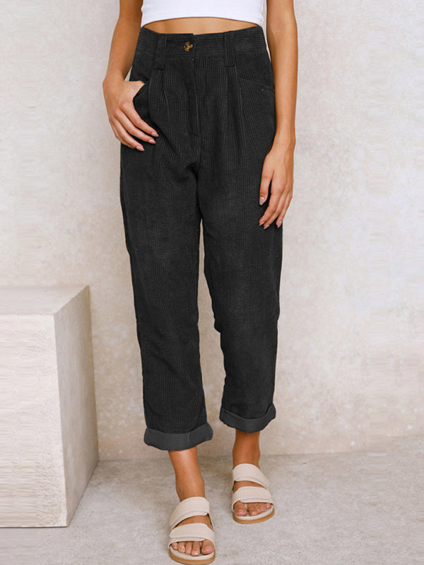 High Waist Corduroy Lounge Pants