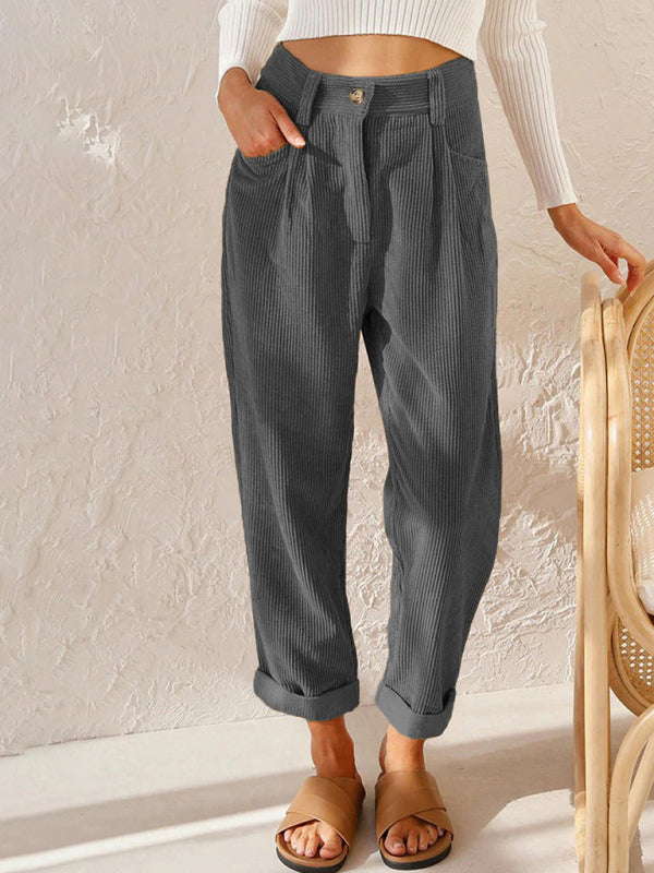 High Waist Corduroy Lounge Pants