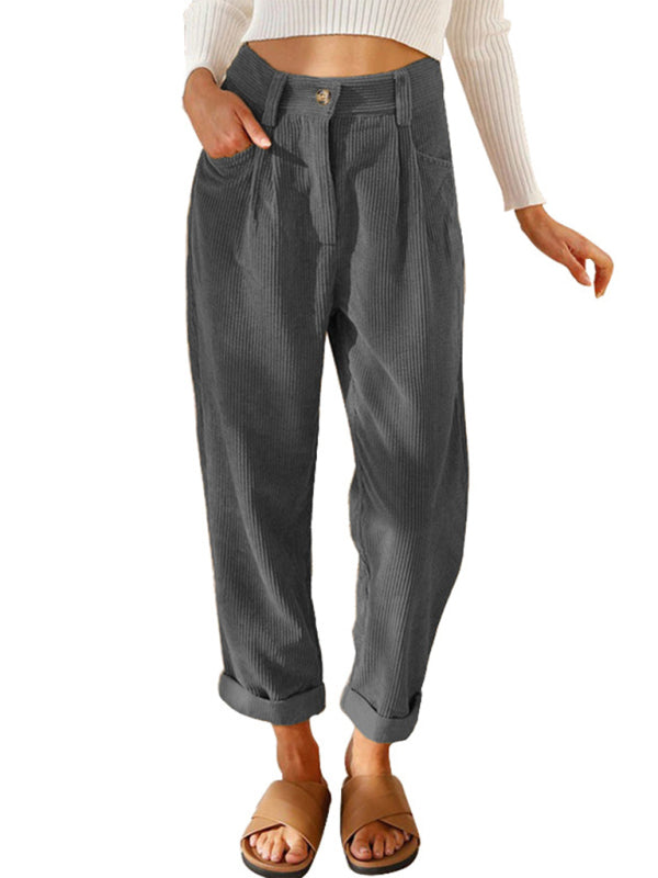 High Waist Corduroy Lounge Pants