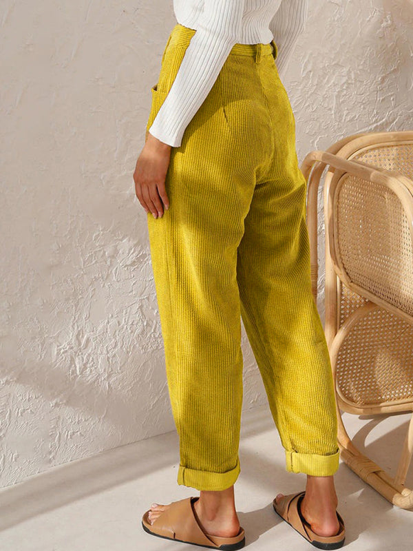 High Waist Corduroy Lounge Pants