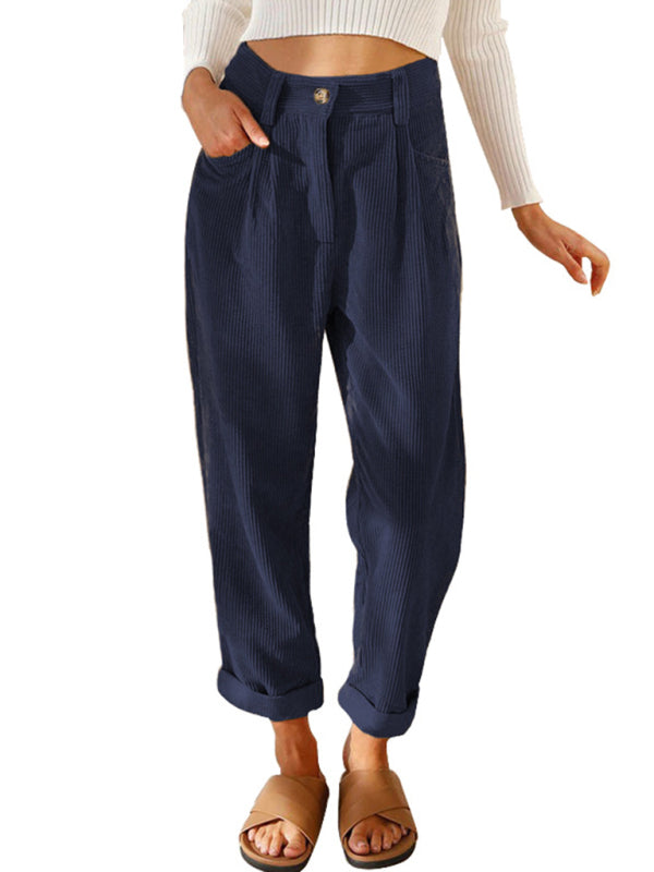 High Waist Corduroy Lounge Pants