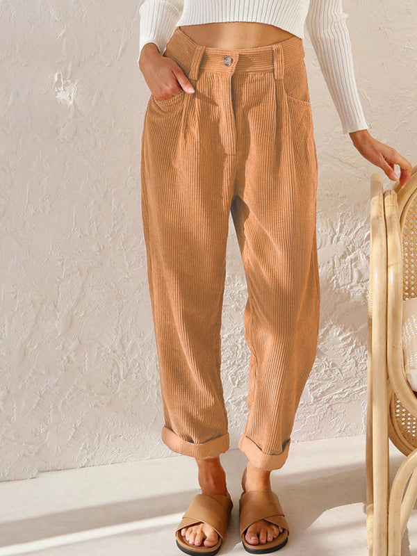 High Waist Corduroy Lounge Pants