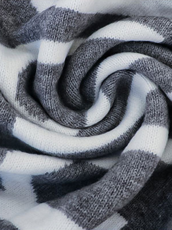 Hooded Knit Cardigan for Women - Mid-Length