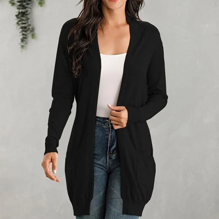 Women's Long Sleeve Knit Cardigan