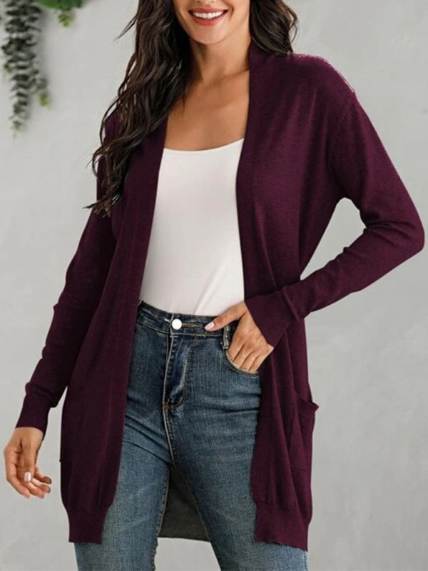 Women's Long Sleeve Knit Cardigan