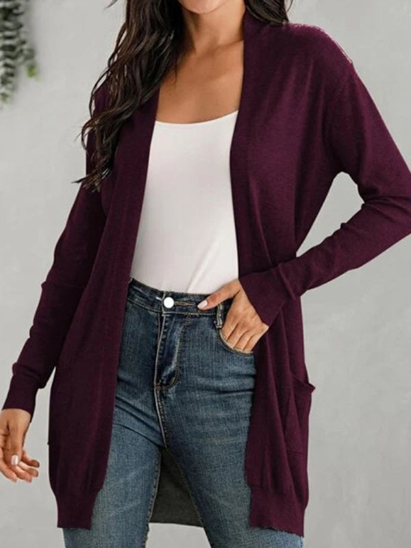 Women's Long Sleeve Knit Cardigan