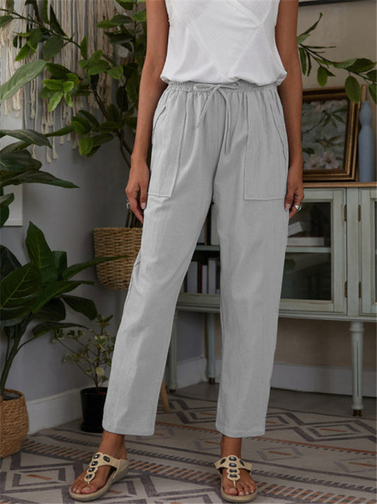 Pocket Elastic Waist Lounge Pants – Smiling Maria