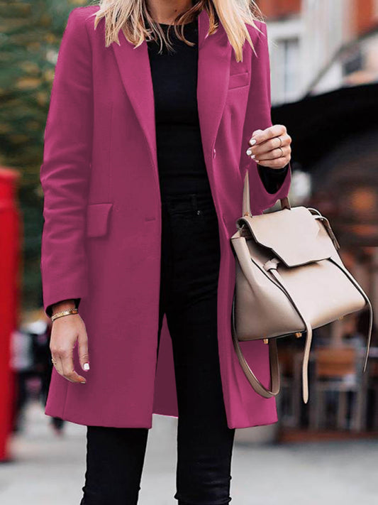 Chic Mid-Length Blazer – Smiling Maria