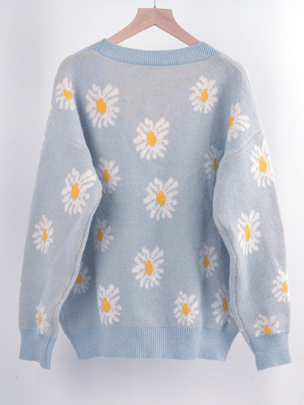Daisy Knit Cardigan Sweater Coat