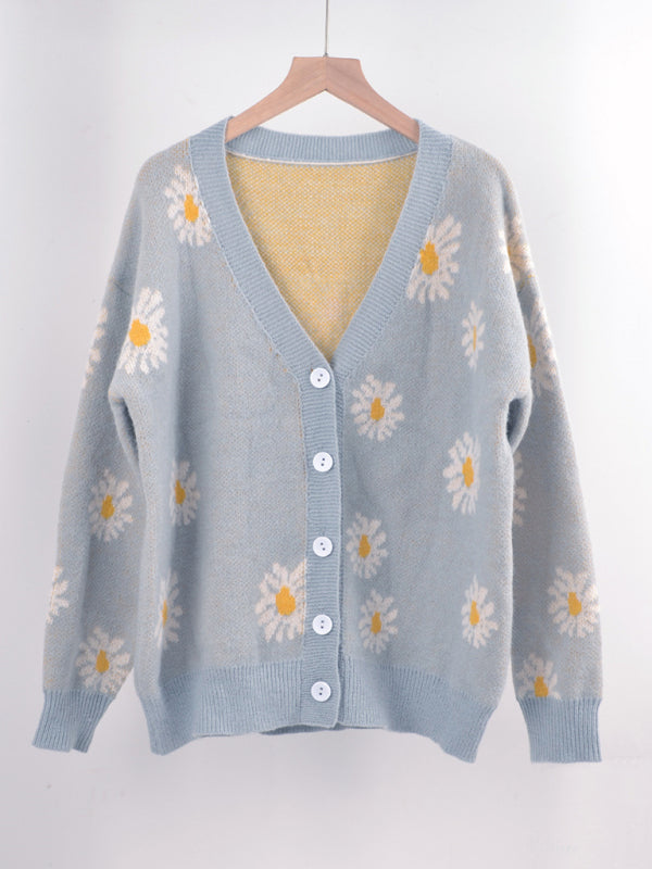 Daisy Knit Cardigan Sweater Coat