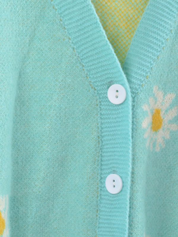 Daisy Knit Cardigan Sweater Coat