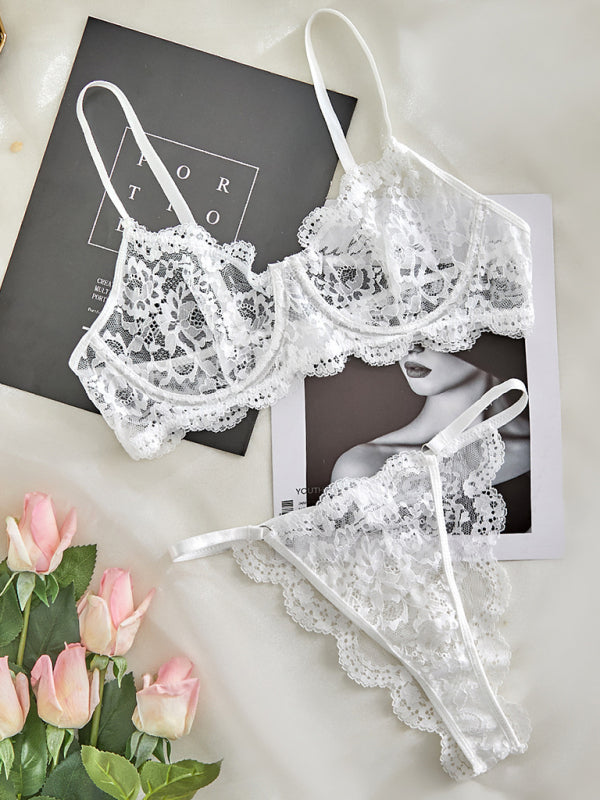 Lace Sheer Lingerie Set – Smiling Maria
