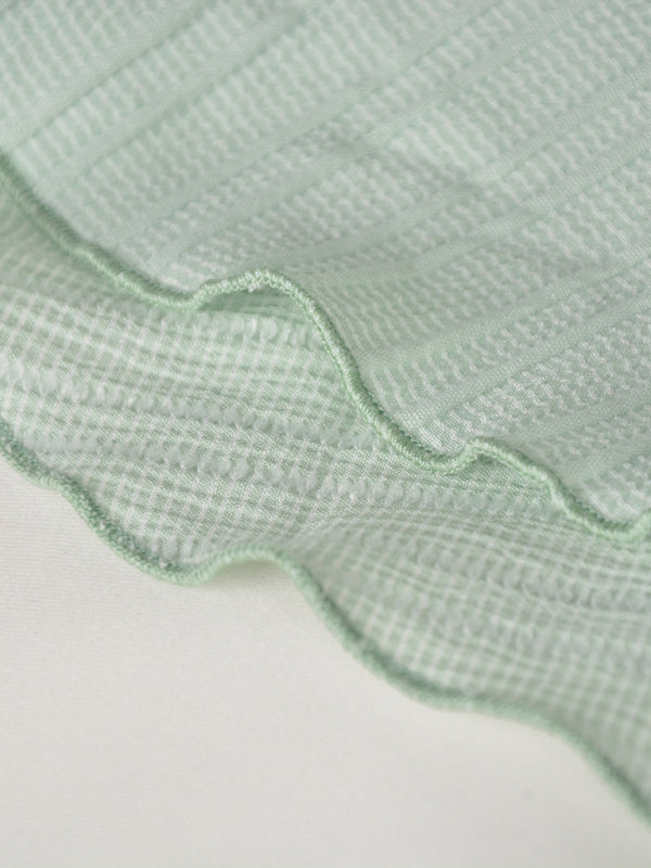 Ruffle Hem Asymmetrical Mini Skirt