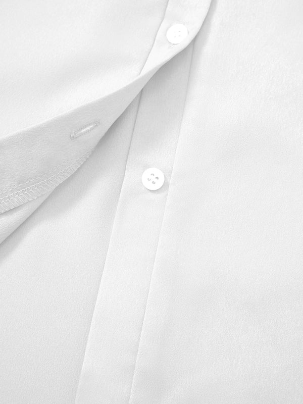 Chemise décontractée tissée à manches courtes