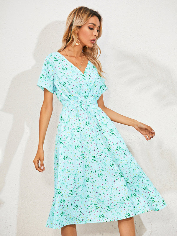 Boho Floral Square Neck Maxi Dress – Lightweight, Flowy & Chic