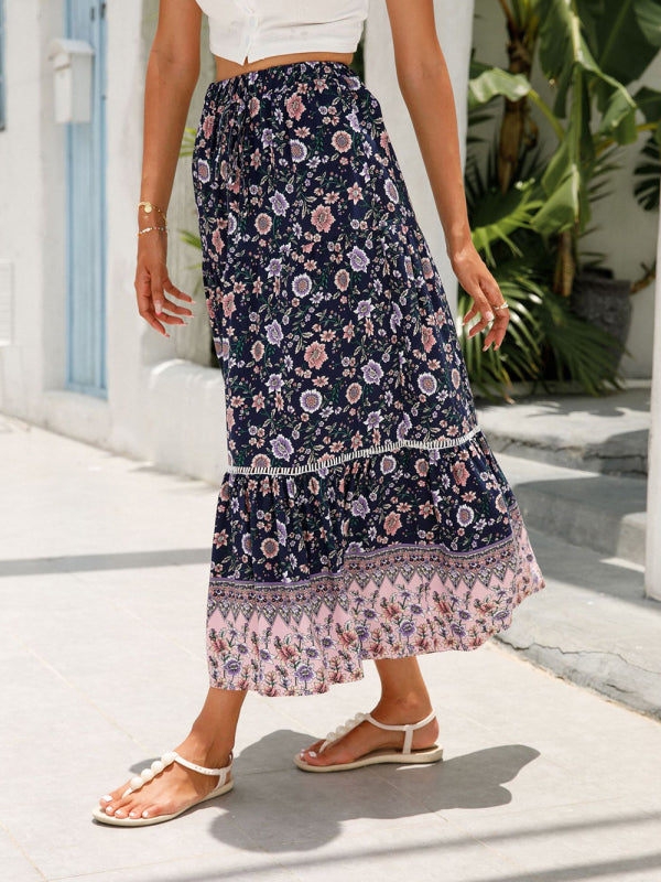 Bohemian Maxi Beach Skirt