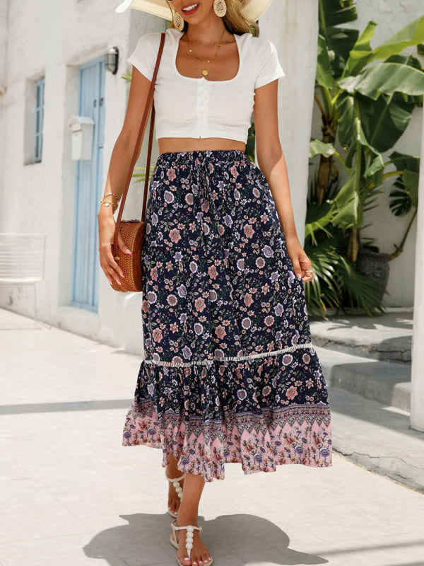 Bohemian Maxi Beach Skirt